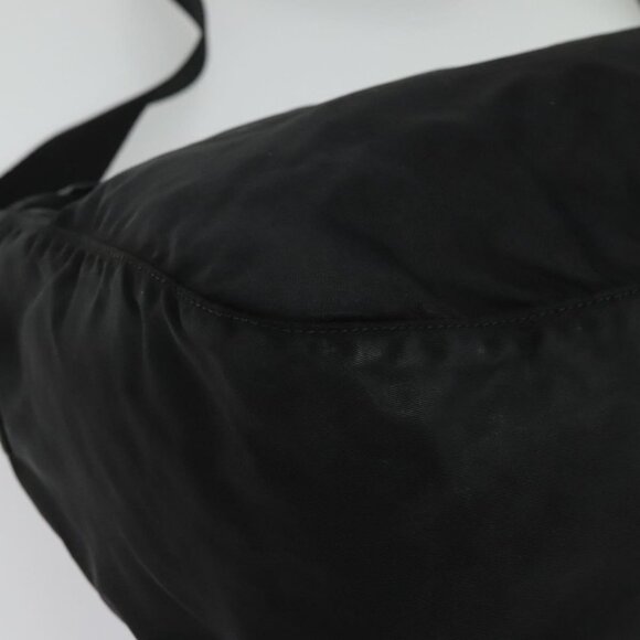 Authentic PRADA Shoulder Bag Nylon Black Silver - Picture 8 of 16